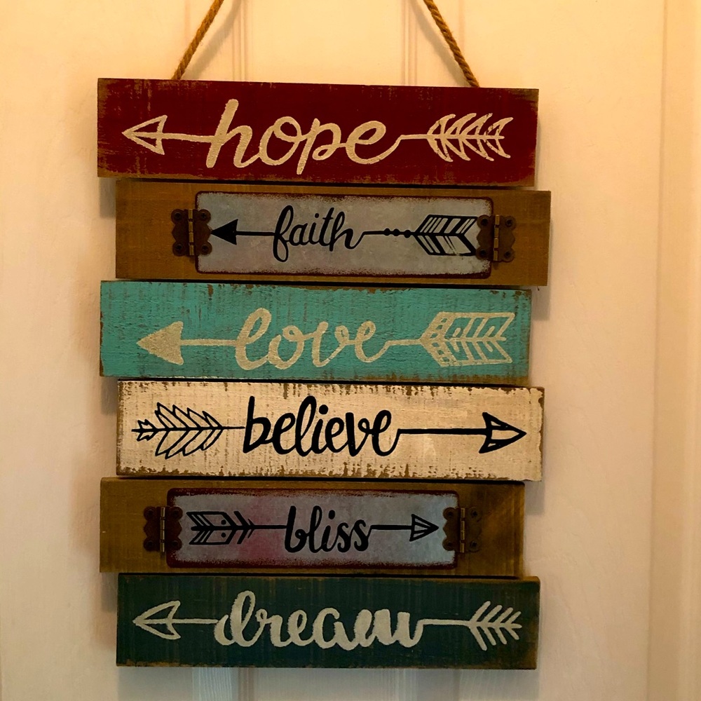 3/$20- Wooden wall/door hanging